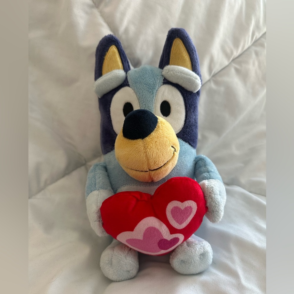 Bluey 12 in Stuffed Plush with Heart
